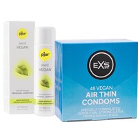 Pjur MED Vegan glijmiddel + 48 Vegan EXS Air Thin condooms