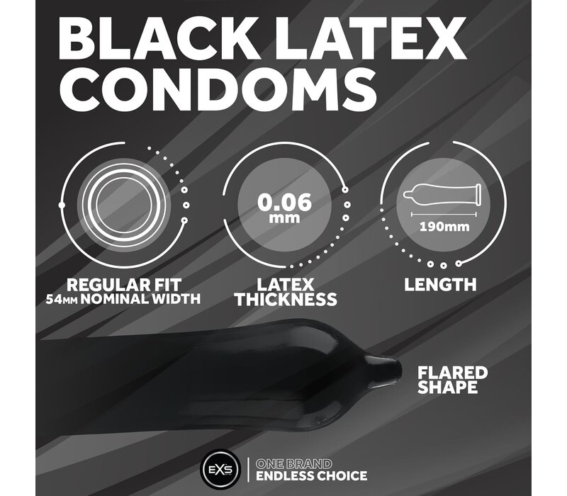 Black Latex condooms