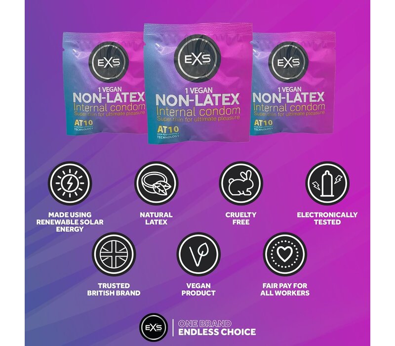 Vrouwencondoom met beenbandjes