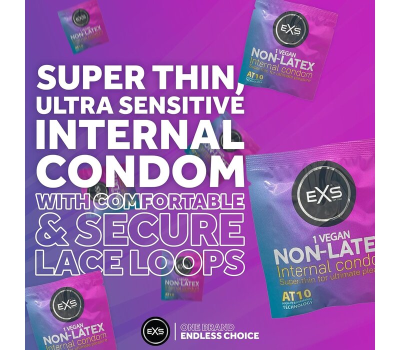 Vrouwencondoom met beenbandjes