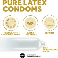 Pure ultradunne vegan condooms