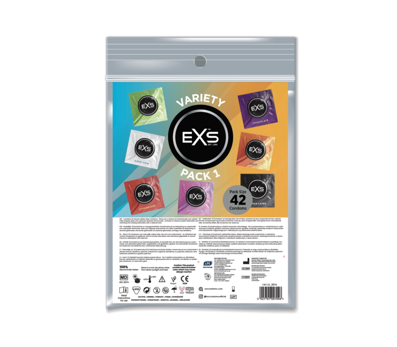 Variety Pack 1 - assortiment 42 condooms