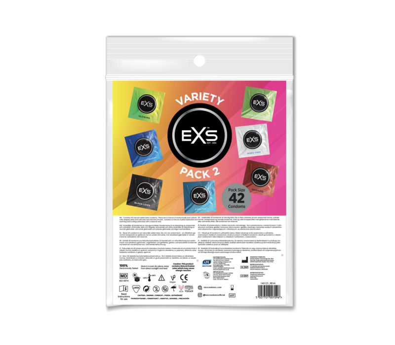 Variety Pack 2 - assortiment 42 condooms