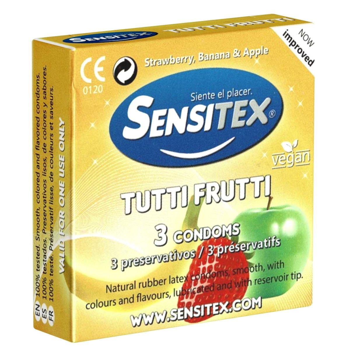 Sensitex Tutti Frutti 3 Smaakcondooms afbeelding