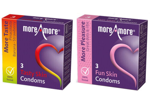 MoreAmore Condooms 2 x 3 pack