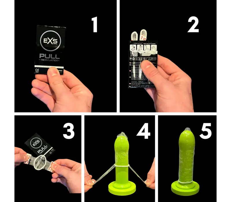 Pull Large XL (60mm) latexvrije condooms met strip