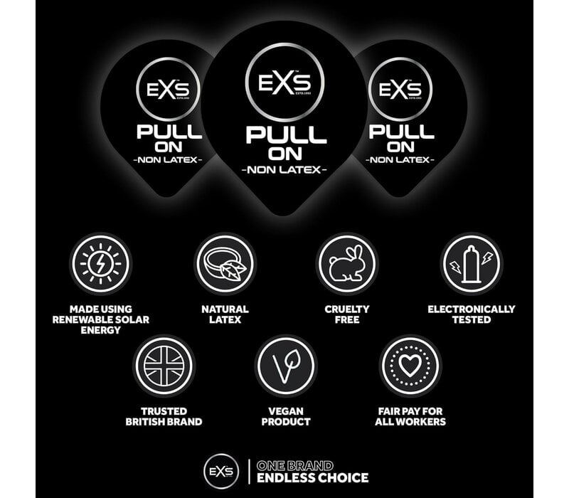 Pull Large XL (60mm) latexvrije condooms met strip