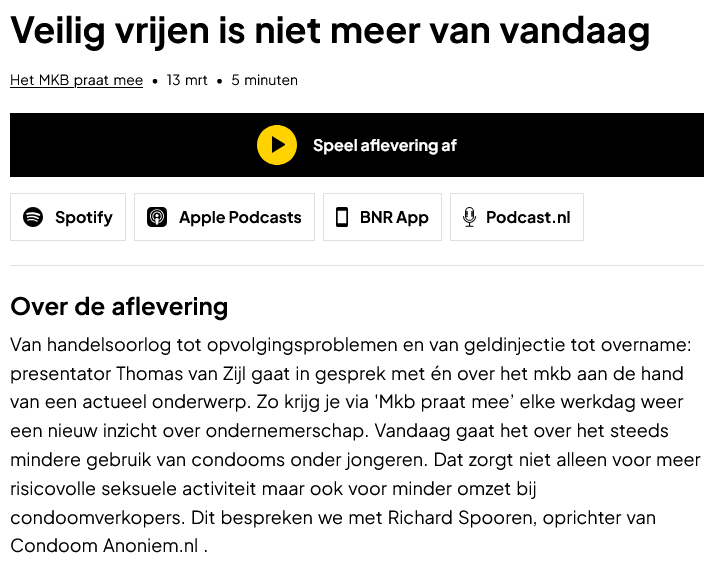 Richard Spooren bij BNR Nieuwsradio