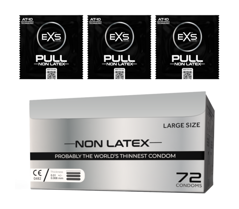 Pull Large XL (60mm) latexvrije condooms met strip