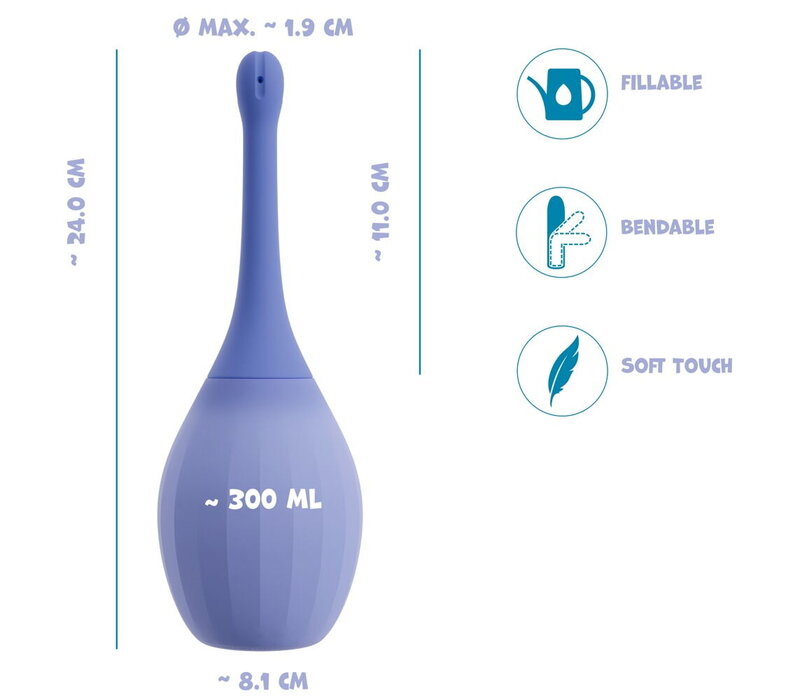 Intieme douche voor reiniging van vagina en anus
