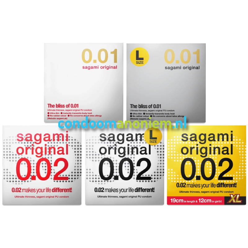 Sagami Orginal Probeerpakket - 5 Condooms afbeelding