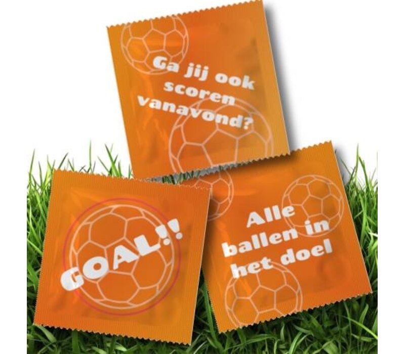 WK Voetbal condooms - 3 stuks
