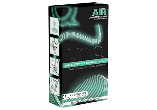 UNIQ AIR Female  latexvrij vrouwencondoom - 3 stuks
