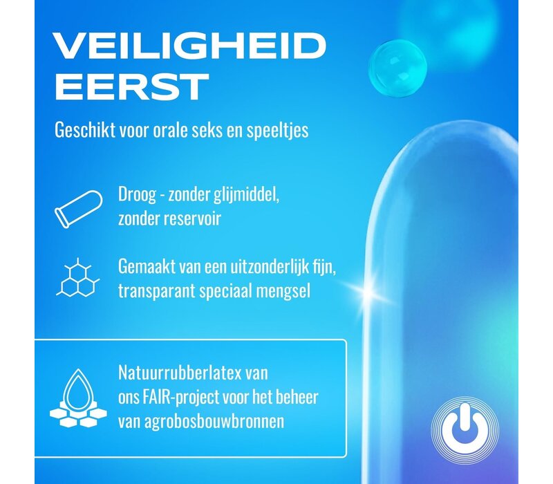 Clinic droge condooms zonder reservoir