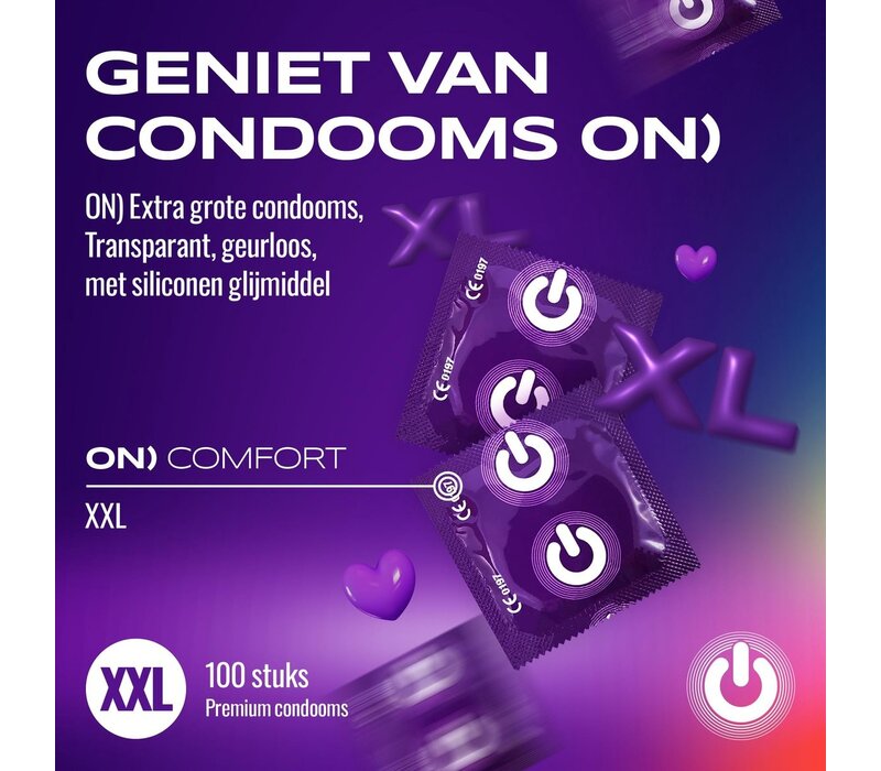 Extra Large 100 bredere condooms