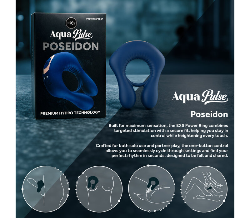 AquaPulse Poseidon Vibrerende ring