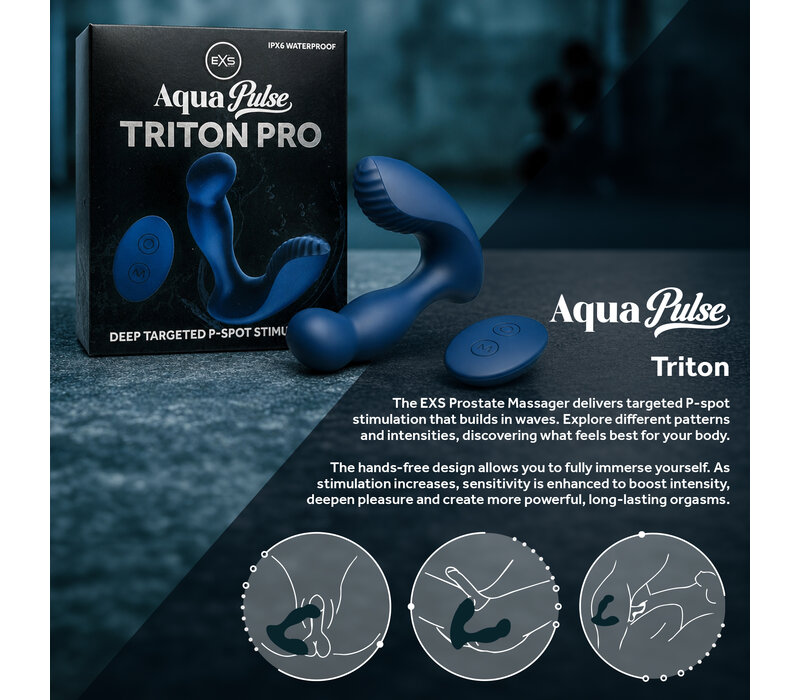 AquaPulse Triton Prostaatvibrator met afstandsbediening