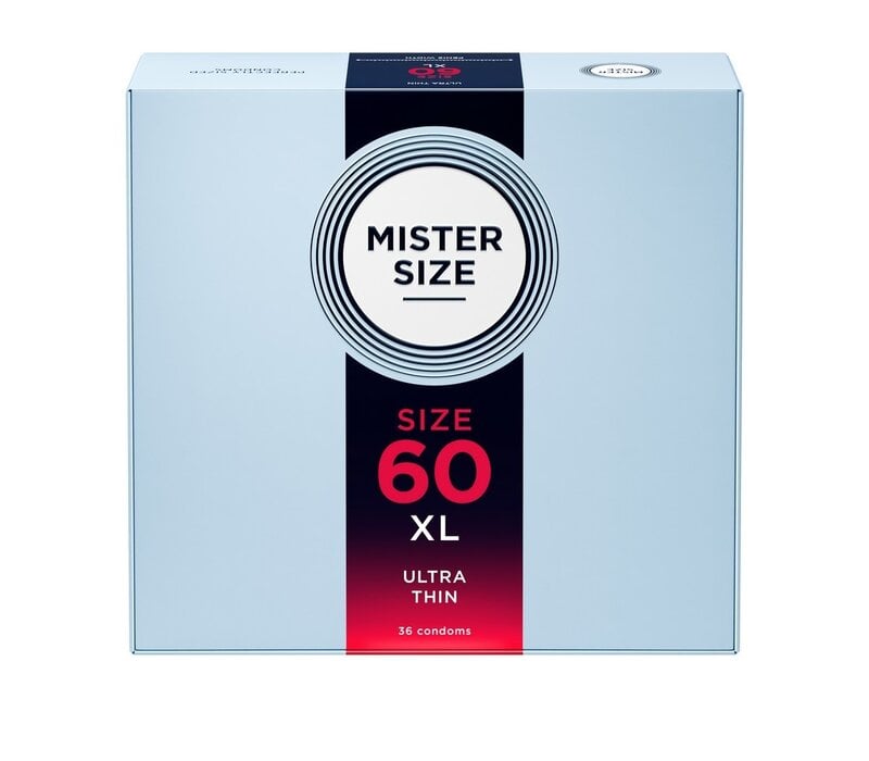 60 - ruimere XL condooms ultradun
