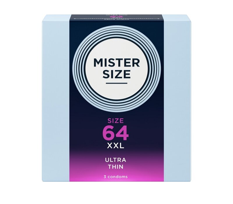 64mm - ruimere XXL condooms ultradun