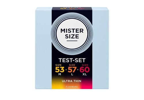 MISTER SIZE PasPakket 3 STANDAARD condooms (53-57-60)