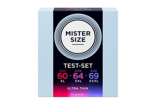 MISTER SIZE PasPakket 3 BREDERE condooms (60-64-69)