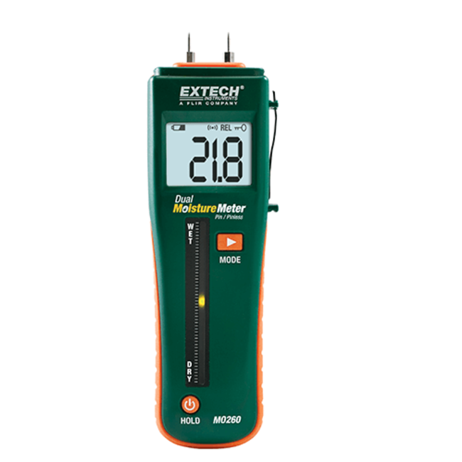 EXTECH EXTECH MO260 Combinatie pin/pinloze vochtmeter