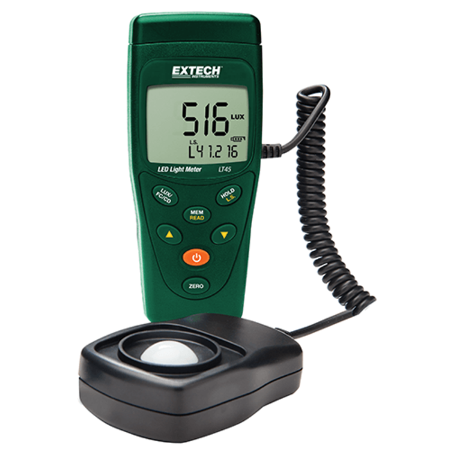 EXTECH LT45: Color Led Light Meter