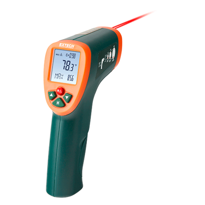 EXTECH IR270: IR Thermometer met kleur alarm