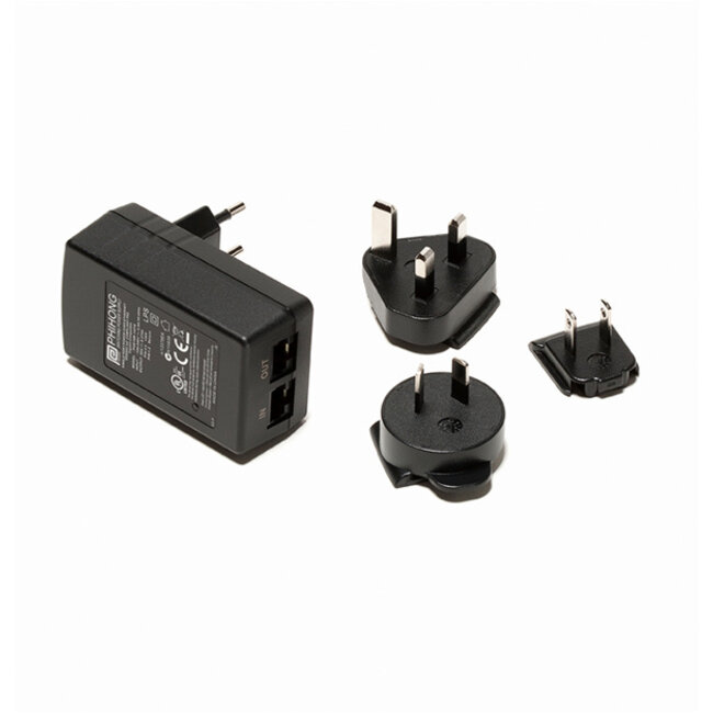 FLIR Gigabit PoE injector 16 W, with multi-plugs for Ax8