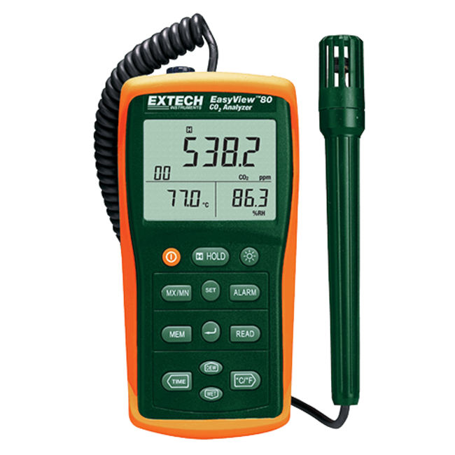 EXTECH EA80: Binnenlucht kwaliteitsmeter/datalogger