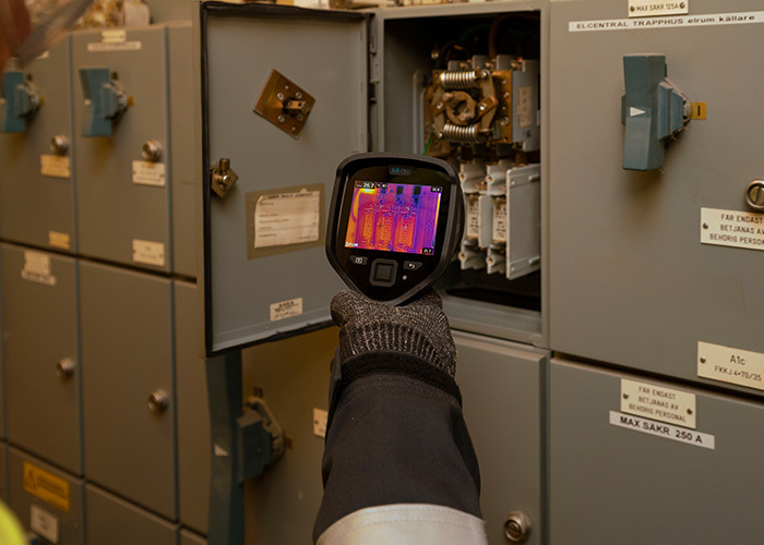 Warmtebeeldcamera voor elektrotechnische inspecties