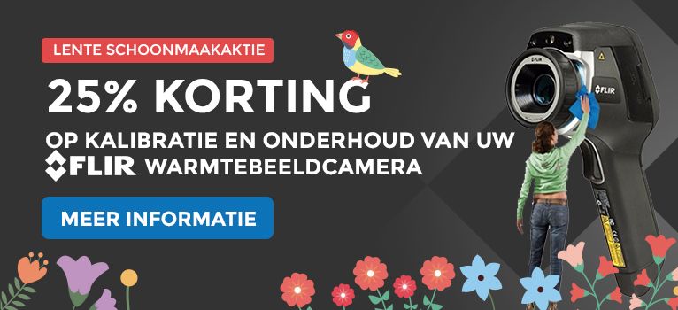 25% korting op kalibratie en onderhoud