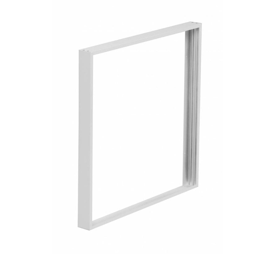 LED paneel opbouw aluminium - wit - 30x30 frame systeem - 5cm hoog incl. schroeven