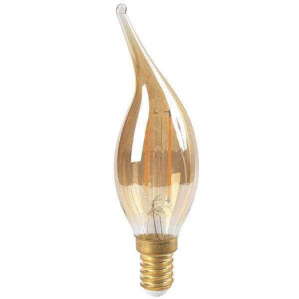 Dimbare LED lamp kaars E14 5W Met Filament 2200K