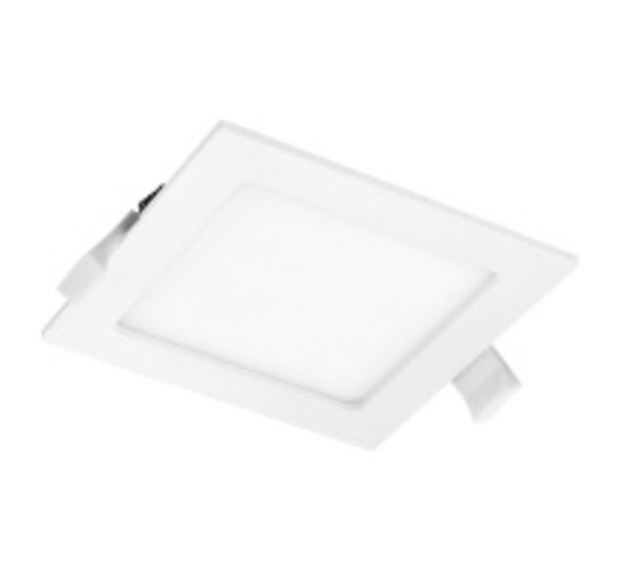 LED inbouwspot vierkant - 18W vervangt 150W - inbouwmaat 200x200mm - 3000K warm wit licht