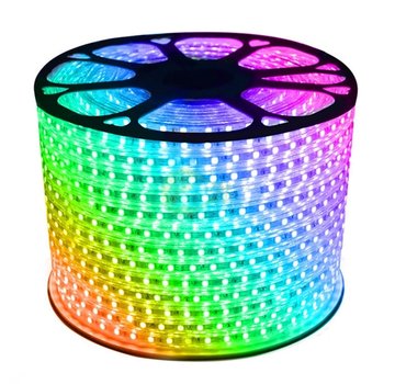 LED Lichtslang plat - Lengte optioneel - Bediening optioneel - werkt direct op 230V