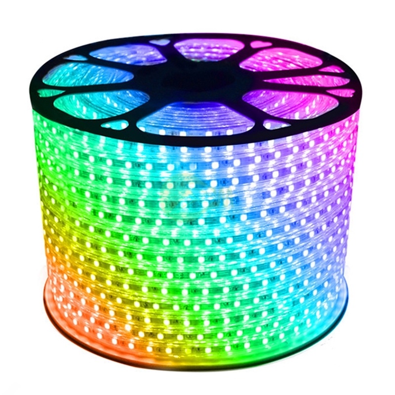 LED strip RGB verschillende kleuren - Lengte optioneel - IP65 direct 230V - 60 LED's p/m