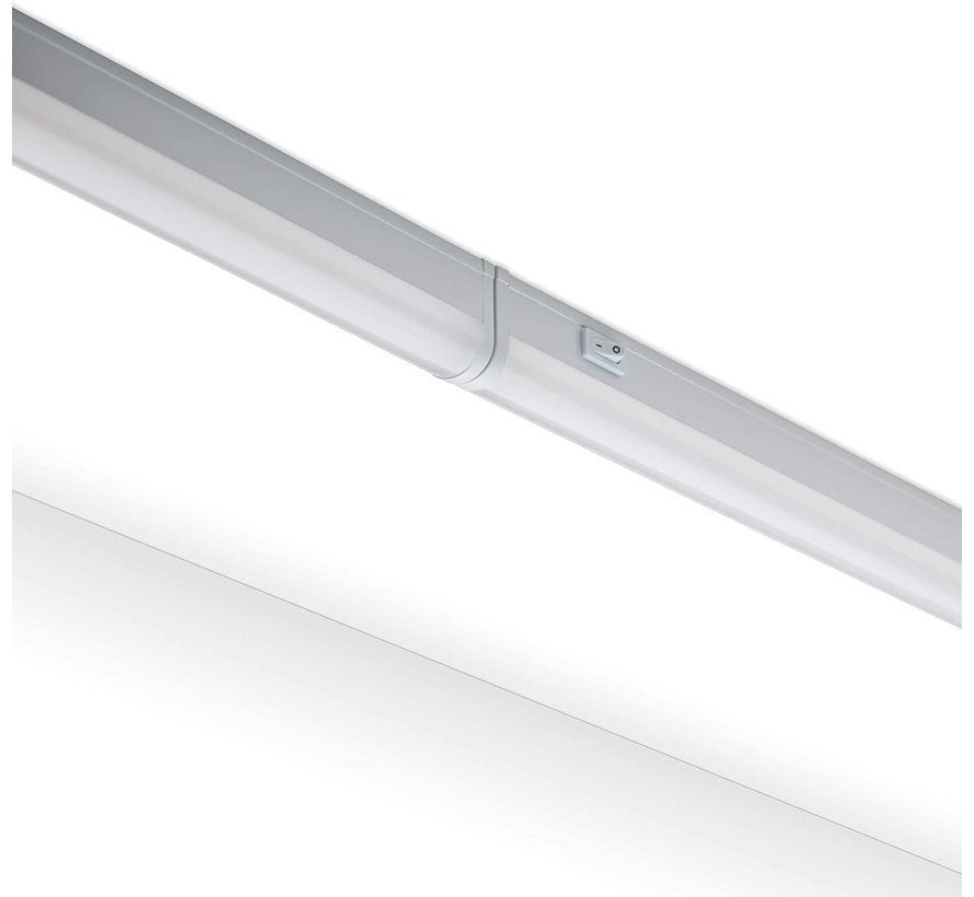 T5 LED armatuur 90cm - 12W vervangt 100W - Lichtkleur optioneel - compleet met 1.5m aansluitsnoer en aan- uitknop