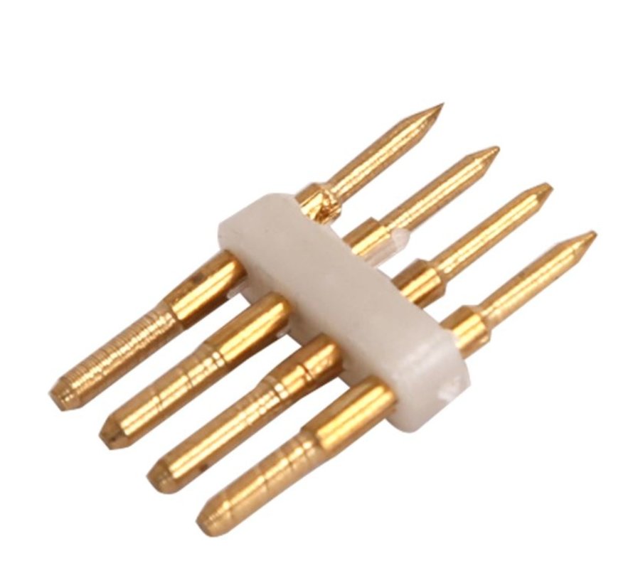 RGB LED lichtslang vier pins connector aansluiting