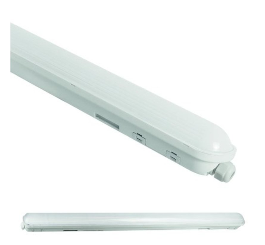 stel je voor vanavond geboren LED armatuur 60cm 20W - 150lm p/w - IP65 spatwaterdicht - 4000K helder -  Ledpanelendiscounter.nl