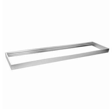 LED paneel opbouw aluminium - zilver - 120x60 frame systeem - 5cm hoog incl. schroeven