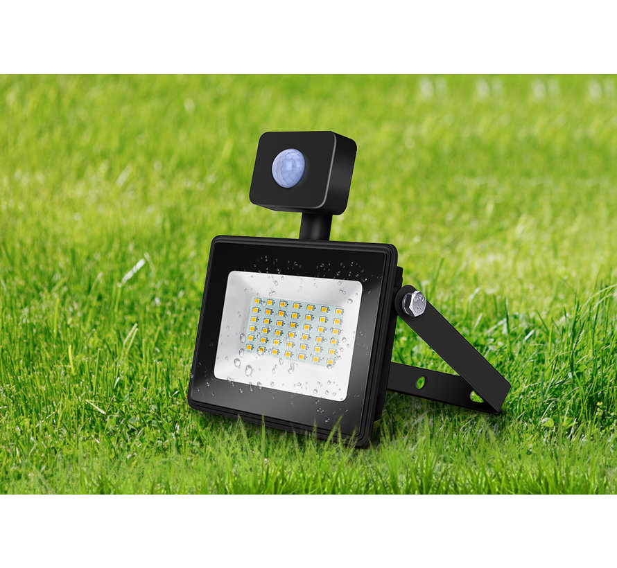 LED Breedstraler met bewegingssensor - 10W vervangt 90W - Lichtkleur optioneel - 3 jaar garantie
