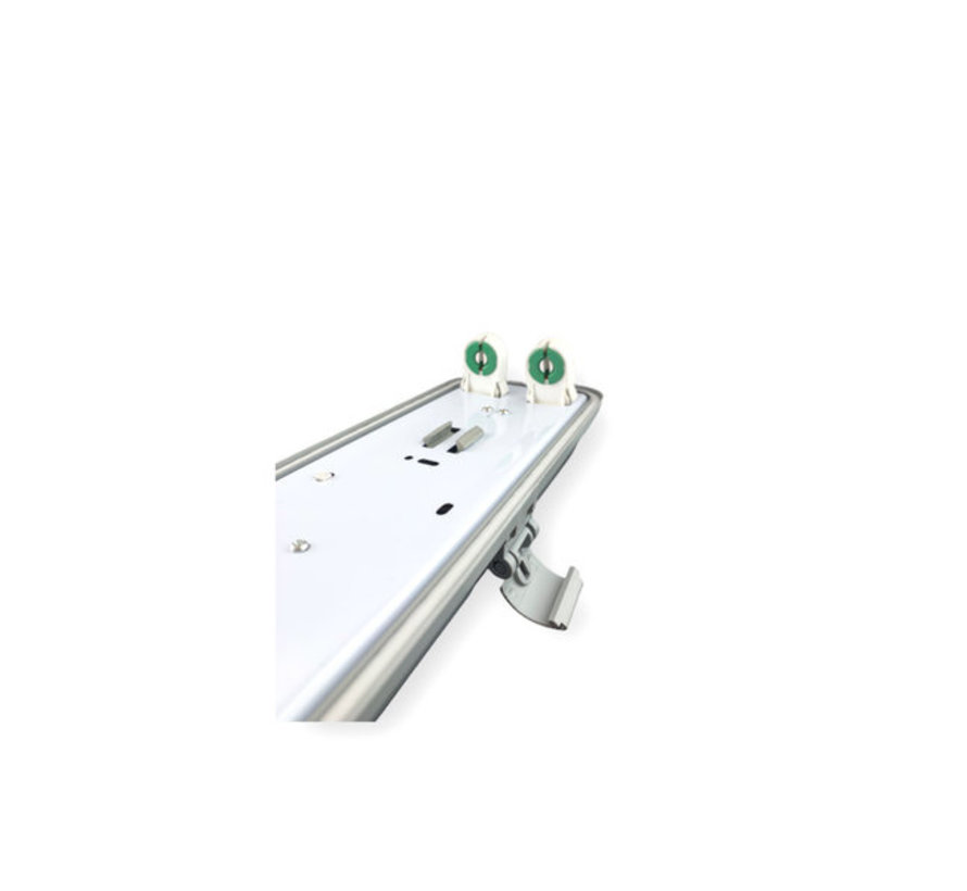 LED TL buis armatuur - 60cm - Waterdicht IP65 - voor dubbele LED TL buis - Doorkoppelbaar