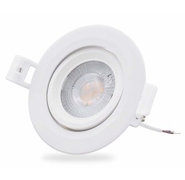 LED inbouwspot - 5W vervangt 32W - 3000K warm wit licht - Kantelbaar