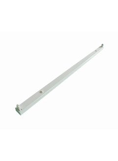 LED TL armatuur - 120cm wit aluminium  - voor een enkel LED TL buis