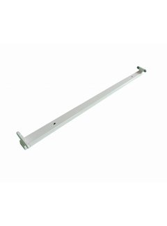 LED TL armatuur - 120cm wit aluminium  - voor dubbele LED TL buis