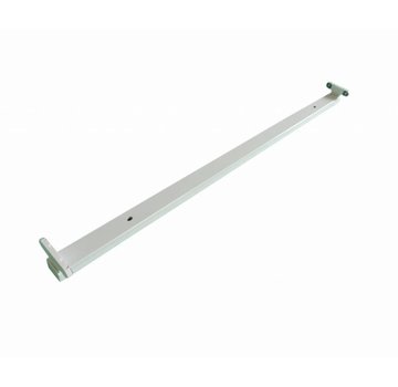 LED TL armatuur - 120cm wit aluminium  - voor dubbele LED TL buis