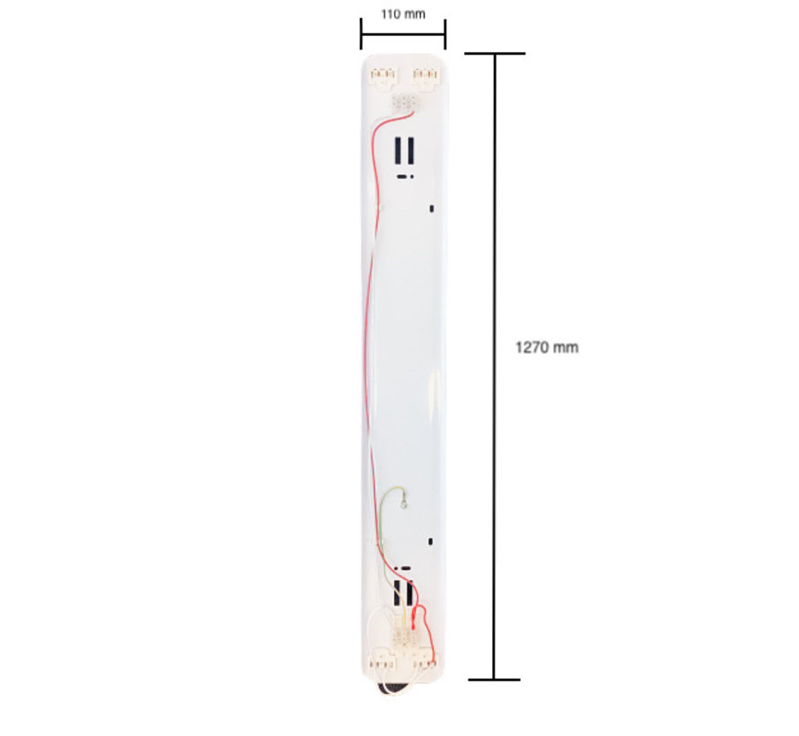 LED TL buis armatuur - 120cm - Waterdicht IP65 - voor dubbele LED TL buis