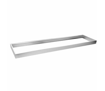 LED paneel opbouw aluminium - zilver - 120x30 frame systeem - 5cm hoog incl. schroeven