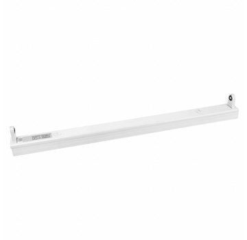 LED TL armatuur - 60cm wit aluminium - voor een enkel LED TL buis